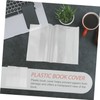 20pcs Clear Book Cover Transparent Book Protector for Soft and