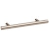 Cosmas 305-030SN Satin Nickel Cabinet Hardware Euro Style Bar Handle Pull - 3" Hole Centers, 1 Pack