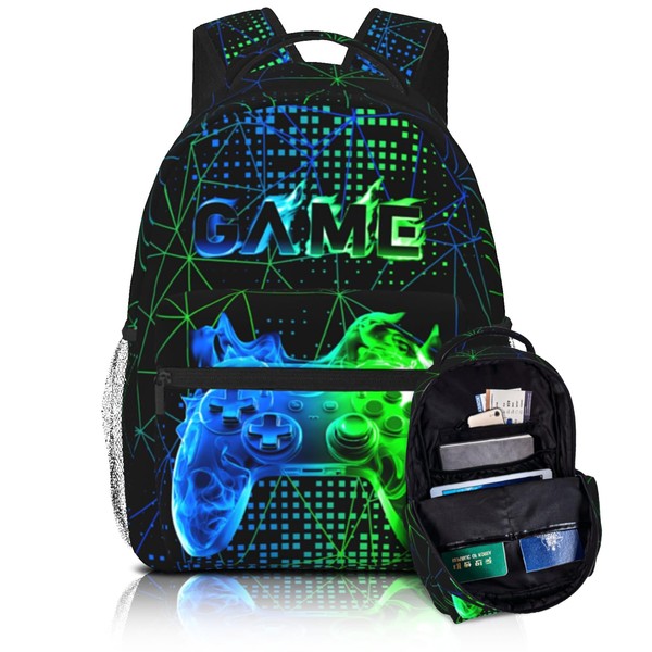 Nebrpio School Backpack For Boys Gaming Boys Backpack Cool Game