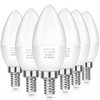 MAXvolador E12 LED Candelabra Light Bulbs 60W Equivalent, Daylight White