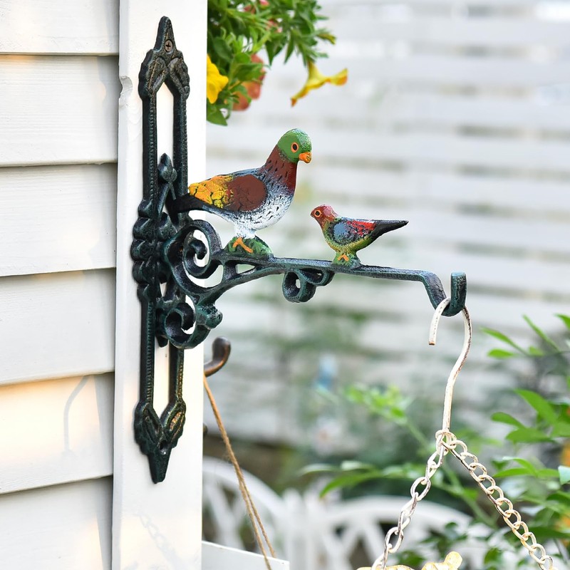 Sungmor Cast Iron Hanging Plant Bracket, 2 Pack Heavy Duty