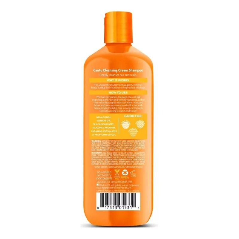 Shampoo Para Rulos Cantu 400 Ml Manteca De Karite