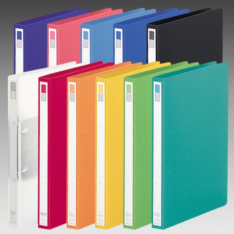 リヒトラブ リングファイル A4 2穴 黒 F867U-24