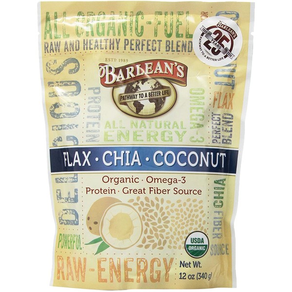 Barlean's Organic Oils Raw Energy Powder, 12 Ounce