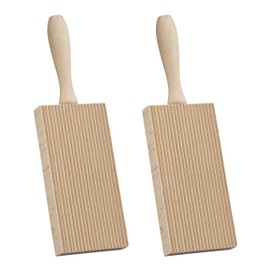 Fante’s Gnocchi Boards, Beechwood, Made In Italy, For Shaping Gnocchi, Adding Texture, Holding More Sauce, And Traditional Italian Cooking, Set Of 2