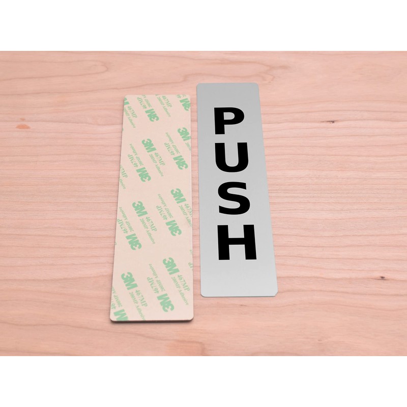 Pair of Push & Pull Adhesive Door Signs - Available