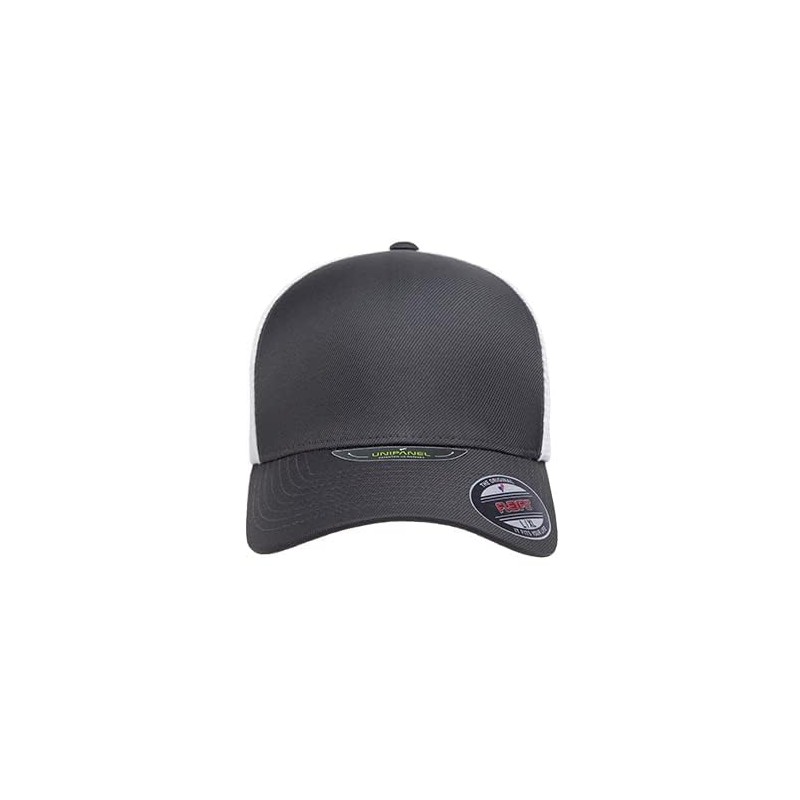 Flexfit Unisex Melange Unipanel Trucker Cap Baseball Cap, Anthracite/white