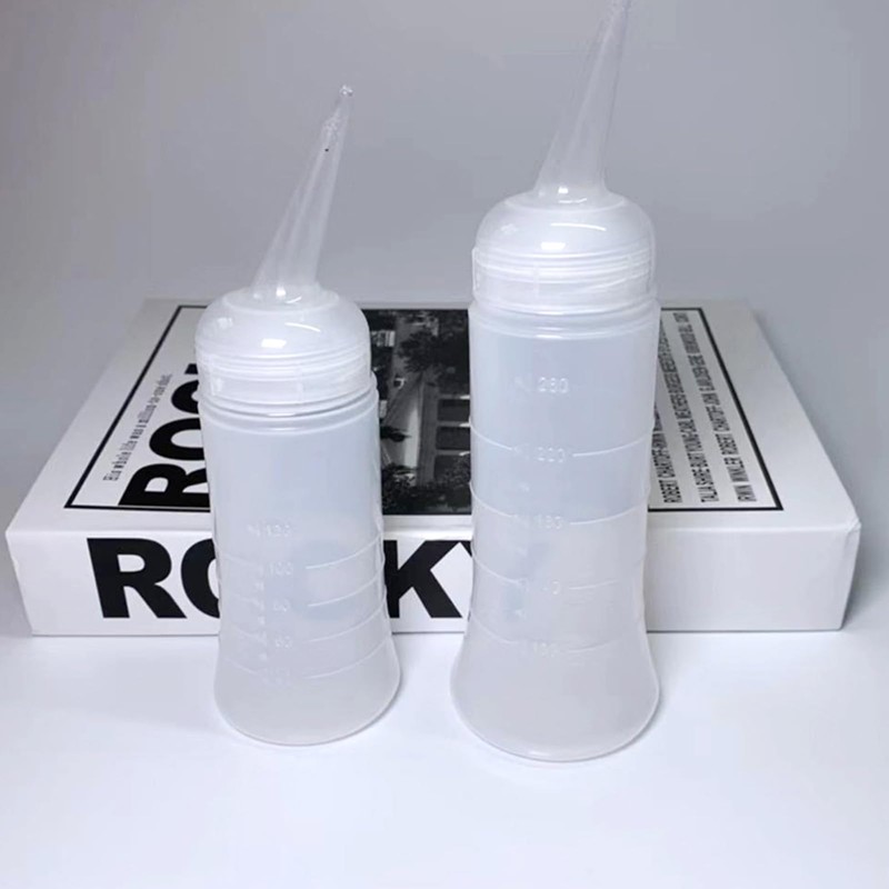 2pcs Hair Bottle,Dye Empty Squeeze Bottle,Hair Dye Bottle with Tip