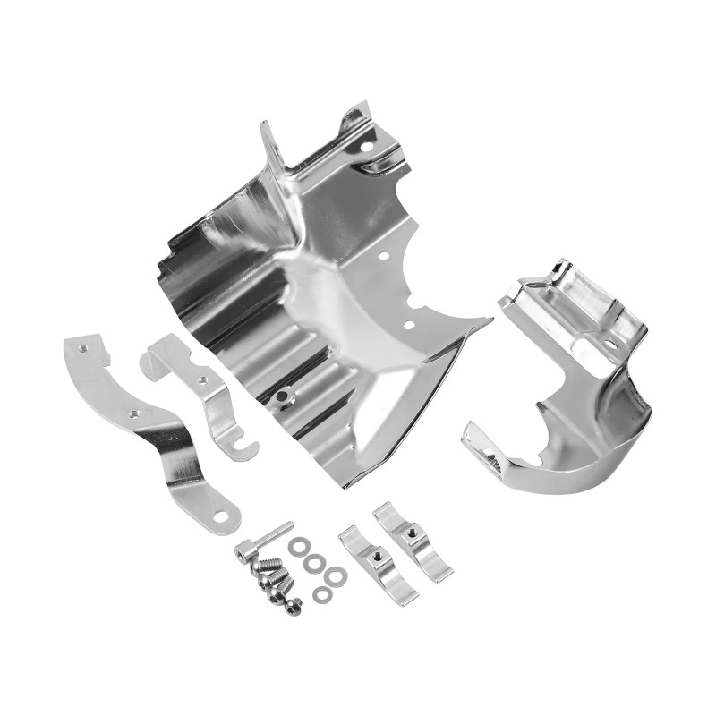 TCMT Chrome Engine Transmission Interface Cover Fit For Harley Softail