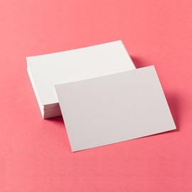 Papa Prints Blank Postcards Pack of 100 Note Cards 3 x 5 inches Plain White Card Small Card 300 gsm for Index Note Printable Message Cards, Multi Purpose cards