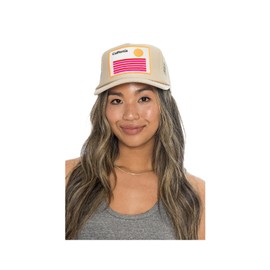 Friday Feelin' Trucker Hat Women Men Western Cap Baseball Hat USA Trucker America Hat - One Size Tan