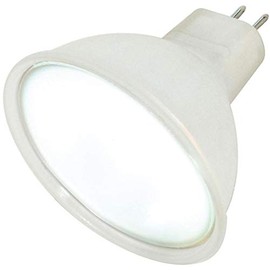 Satco S4354 12V 20-Watt MR16 GX5.3 Base Light Bulb, Frosted