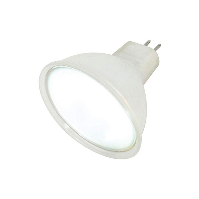 Satco S4354 12V 20-Watt MR16 GX5.3 Base Light Bulb, Frosted