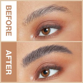 WanTuoluo Retractable Eyebrow Pencils for Women, Waterproof Ash Gray Eye Brow Pen Brow Brush for Eye Makeup, Dual-Sided Soft Ultimate Definer Pencils, Fine Tip lapiz de cejas