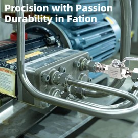 Ufixed 3/8" High Pressure Hydraulic Ball Valve Pressure Washer Ball Valve 7250 Psi 3/8 Inch Npt Dn10 Ball Valve With Handle Replacement