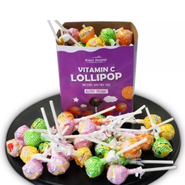 Andy Anand Low Calorie Lollipops, Vitamin C Enriched 31 pcs, Fruit Flavors 8.8oz