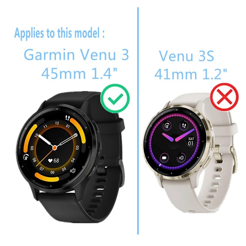 Aemus Compatible for Garmin Venu 3 Screen Protector (4 Pack)