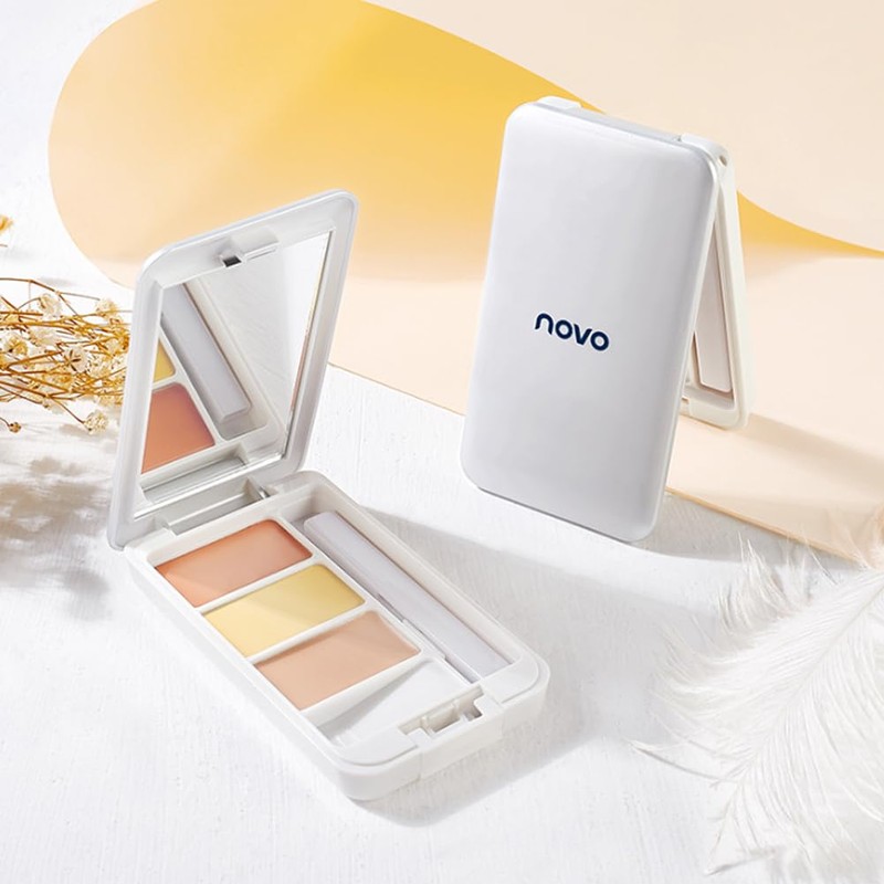 Gecomo Concealer Palette, High Cloth, 3 Colors, Popular, Concealer, Cream