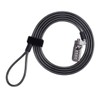 Combination Lock with Security Cable for Laptop Computer, Anti-Theft Keyless
