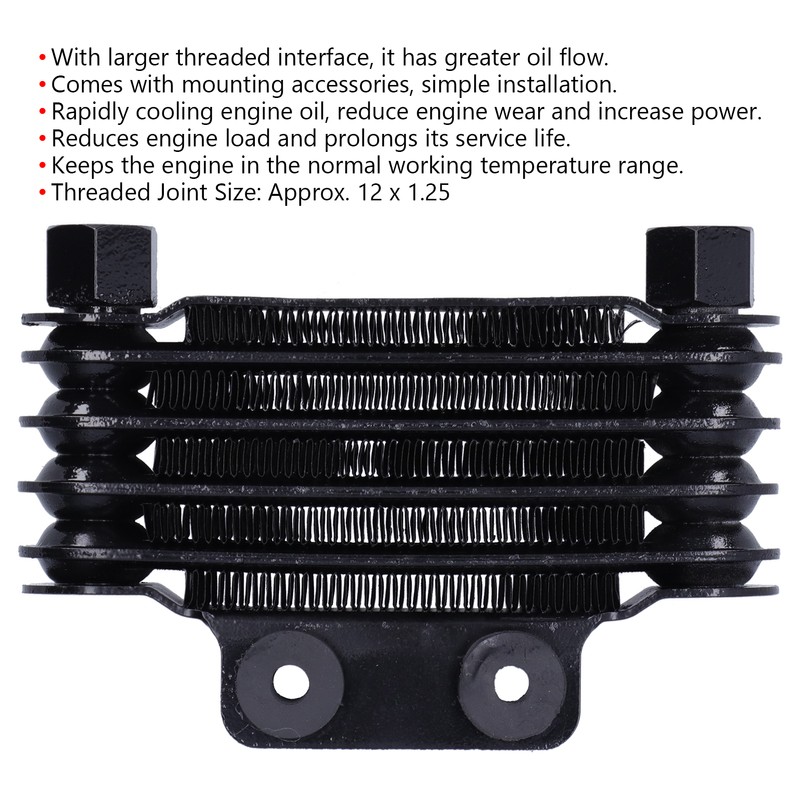 Universal Engine Oil Cooler Cooling Radiator Accessory for 125-250CC Motorcycles