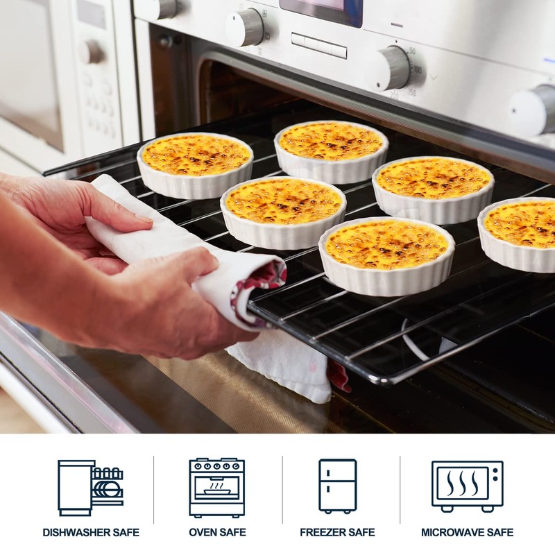 Delling Creme Brulee Ramekins - 6 Piece Set, 8 oz