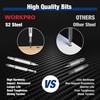 WORKPRO Multi Screwdriver Set 2 Pieces, 6-in-1 Convertible Screwdriver and