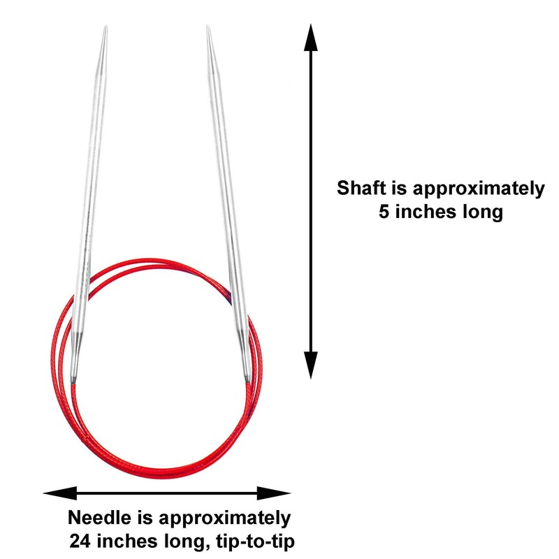 ChiaoGoo Knitting Needles Red Lace Circular 24 inch (61cm) Stainless
