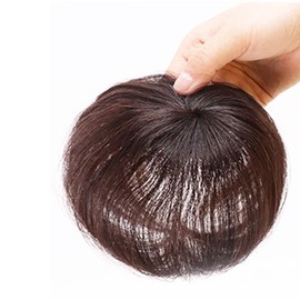 YOVOY Hairpiece Crown Human Hair Wig Wigs Women Men Whole Wig Part Wig Hair Wigs Hairpiece Top Piece Point Wig Whole Cover Straight (brown, 20 cm)