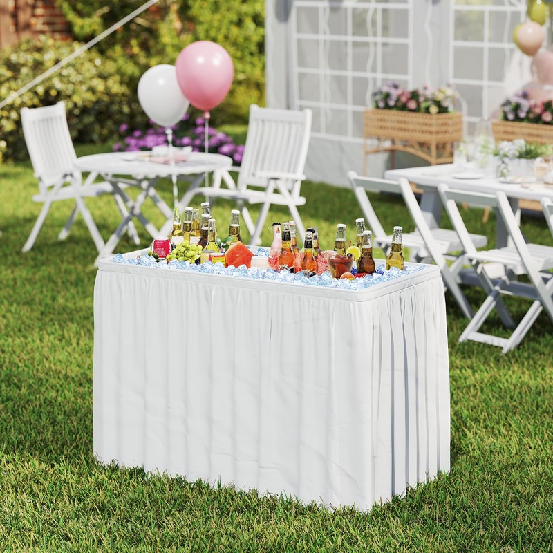 KOTEK Folding Ice Cooler Table, 4 FT Portable Ice Table