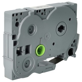 vhbw Schriftband-Kassette kompatibel mit Brother PT GL200, H100LB, H100 Etiketten-Drucker 8m x 9mm Schwarz auf Matt-Silber, Extra Stark, Laminiert