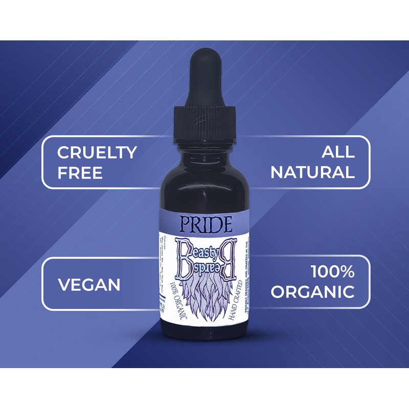 Beasty Beards - Organic Beard Oil - 1floz/30ml - Pride