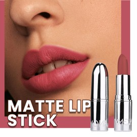 Matte Long Lasting Lipstick - Matte Velvet Lipstick Waterproof Non Stick Cup Lipstick, Not Fade Matte Lip Gloss, Tinted Lipstick for Girls & Women (04#, 17g)