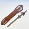 ShangYaSM 680 Silver wall Mounted Fantasy Decorative Sword with Display