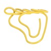 100pcs Paper Clip Foot Shape Cute Anti Slip Portable Paperclip