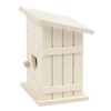 ZauberDeko Mini Gnome Toilet House Wooden Wichteldorf 8 x 6.5