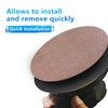 GZKTY Pack of 50 Sandpaper 150 mm Velcro Round Net,