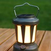 Camping Lantern Solar Powered USB Rechargeable Stepless Dimmable Retro Style