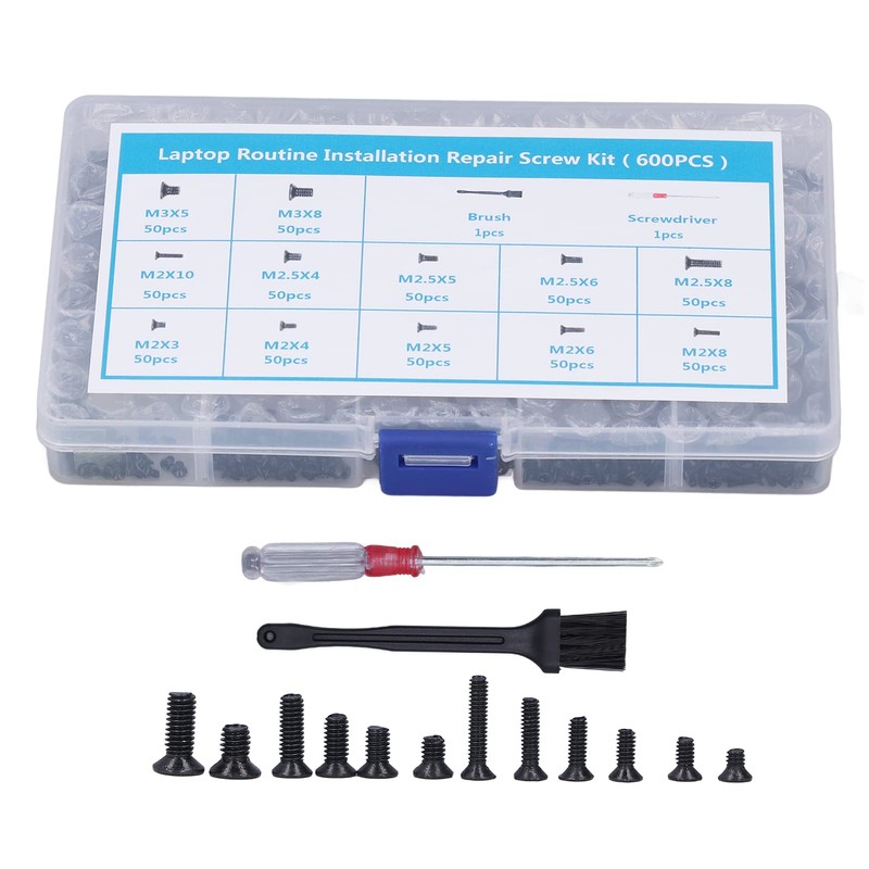 Juego de 502 Tornillos para Computadora, Separadores de Placa Base,