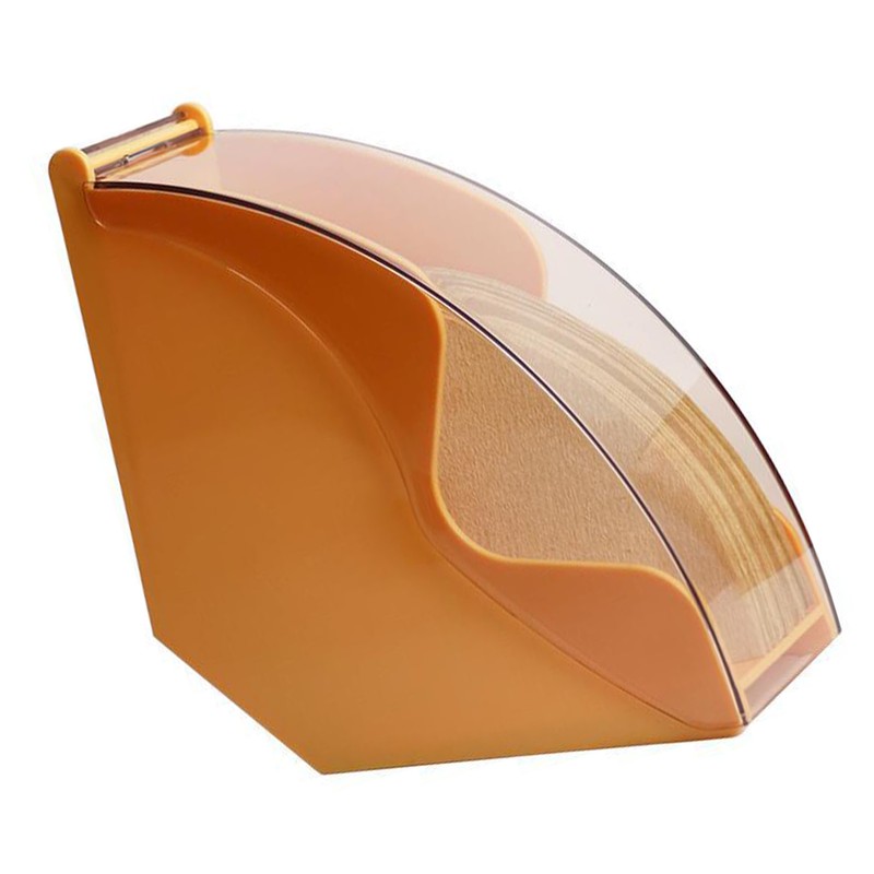 Acrylic Coffee Filter Holder with Lid Fan Shaped Filter Paper