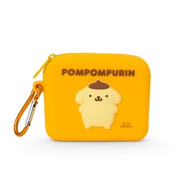 Sanrio 357766 Silicone Mini Pouch, Pompompurin, Small Items, Cosmetic Pouch, Coin Purse