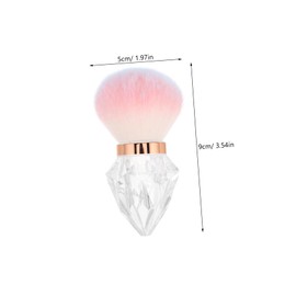 Baluue Soft Fluffy Mushroom Brush for Makeup Nails Large Powder Brush Disposable for Loose Powder Travel-friendly Beauty Essential