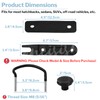 4 Pcs Roof Box U-Bolt Clamps, Upgraded Rooftop Cargo Carrier