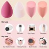 DUAIU 8 Pack Makeup Sponge Set, 4 Color Beauty Blenders