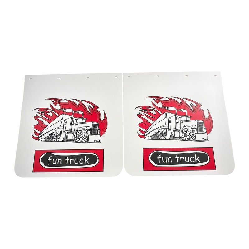 BST BSSP Pair White Straight Heavy Duty Polymer Splash Guard