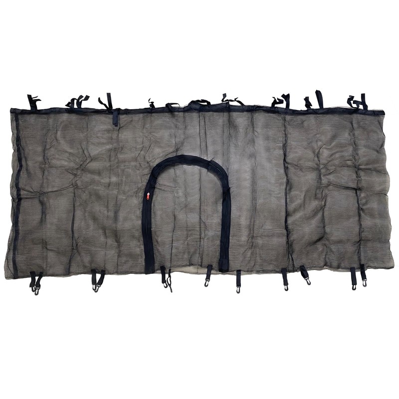 XATAMIO 55" 60" Round Trampoline Replacement Net with Zipper and