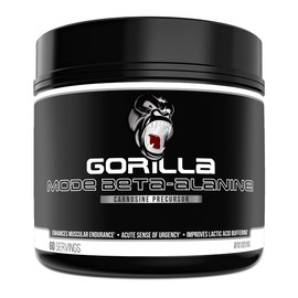 Gorilla Mind Beta-Alanine Carnosine Precursor,Enhanced Muscular Endurance, 3.2 Grams per Servings