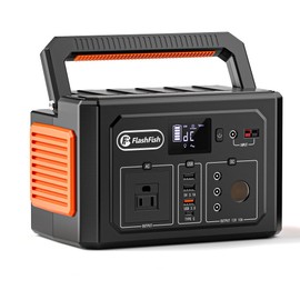 Flashfish Portable Power Station, Electric Generator 400Wh/109200mAh with Pure Sine Wave AC 400W(Surge 800W), 9 Outputs, Backup Battery Pack for Home, Camping, CPAP, Emergency Power Supply