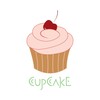 CafePress Cupcake Sticker Oval Car Bumper Sticker