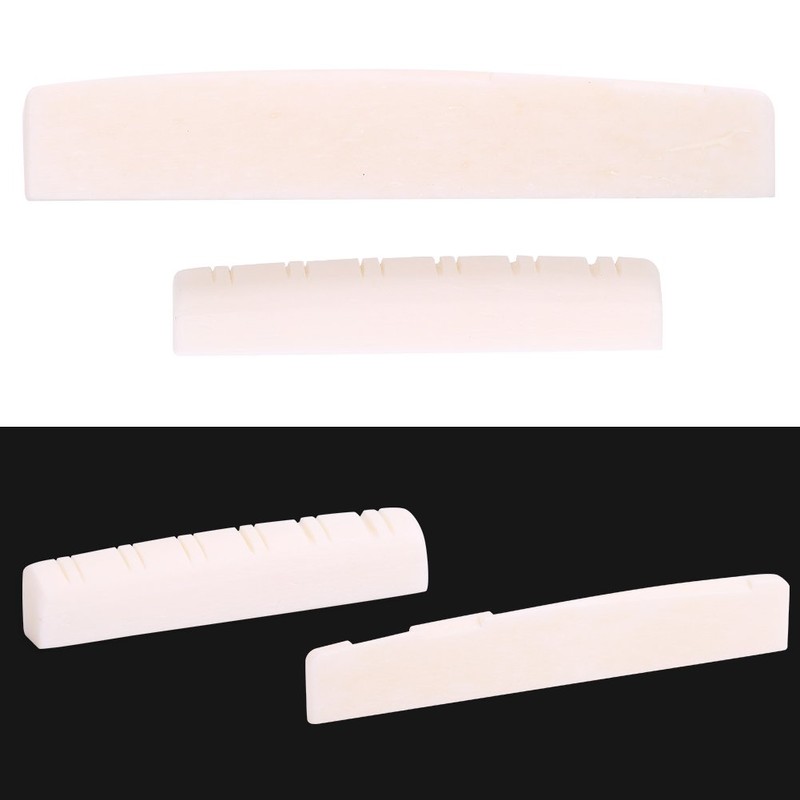 12 String Saddle Bone, Acoustic Guitar Bone Bridge Nut for