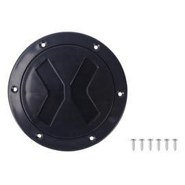 DONGKER Boat Inspection Cover, Round Inspection Hatch, Marine ABS Inspection Cover, Diameter 4 Inches/102 mm, Inspection Flap with Removable Cover and Screws for Marine Boat Yachts